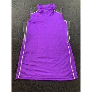 Girls Purple High Five Athletic Sleeveless Jersey Top Size S‎